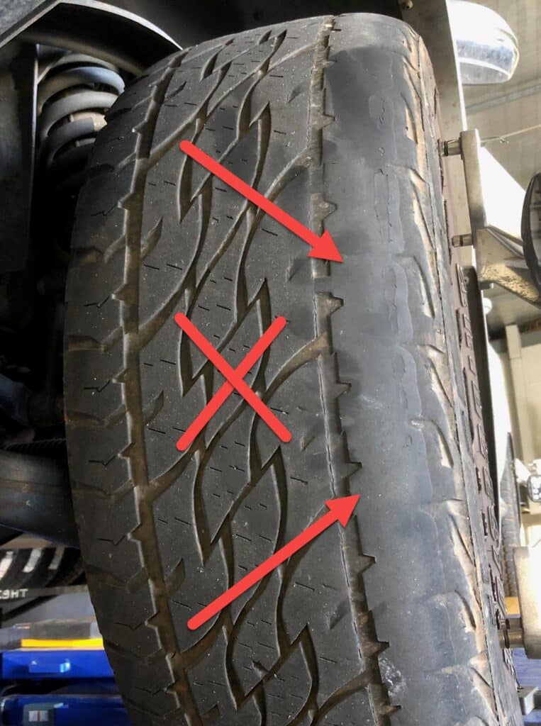 Outer Tyre Wear